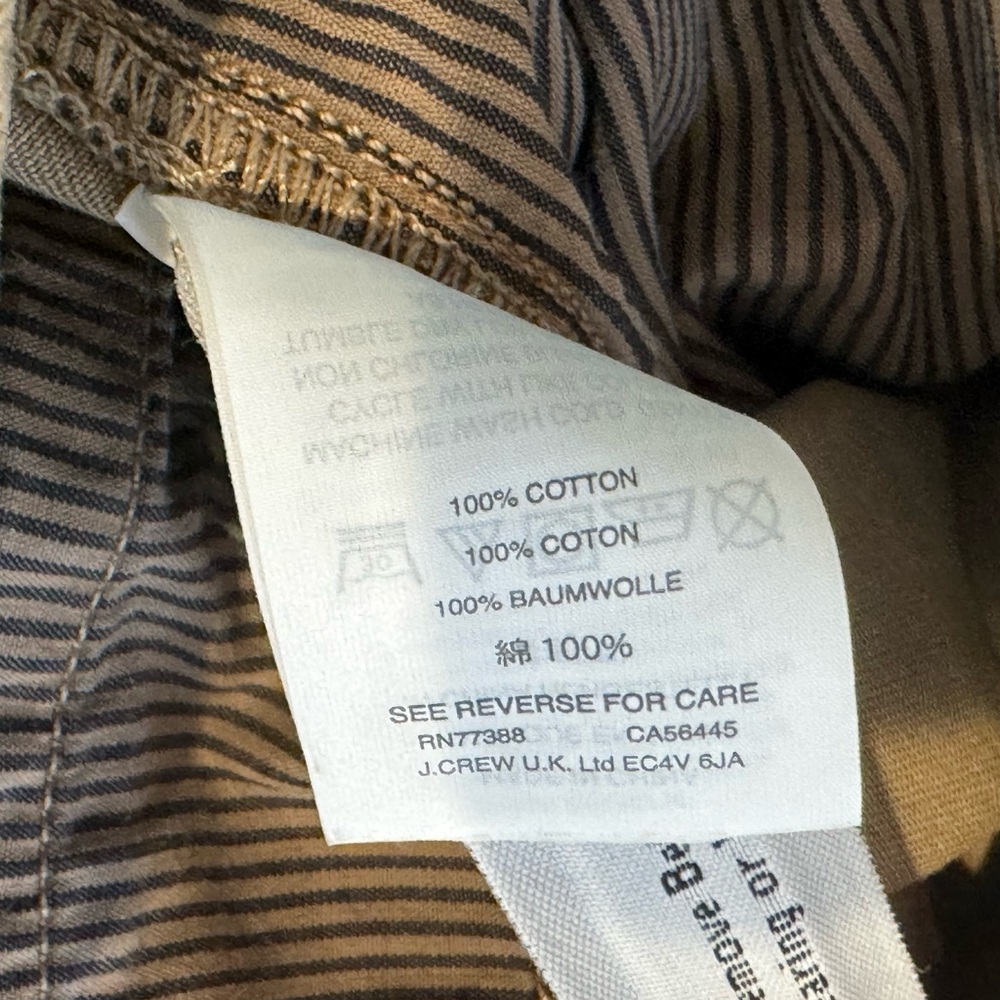 J Crew Stylish Khaki Green Pants Size 4 - Picture 6 of 6